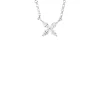 Cristina Wish Colgante en oro blanco con diamantes en talla marquise New