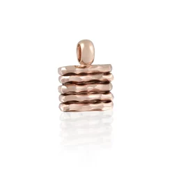 Perodri Colgante mediano de Oro Rosa facetado New