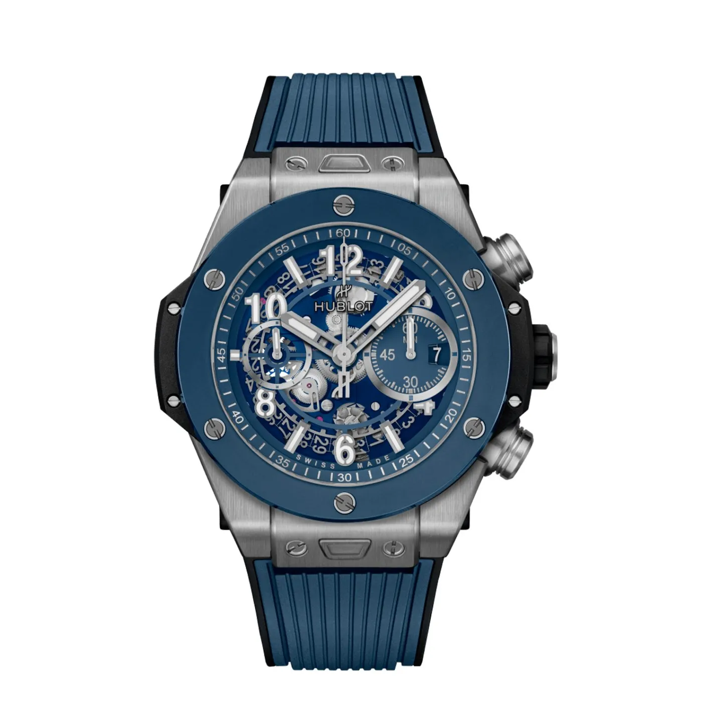 Hublot Big Bang Unico Titanium Blue Ceramic New