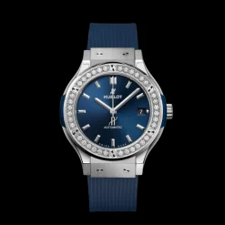 Hublot Classic Fusion Titanium Blue Diamonds Clearance