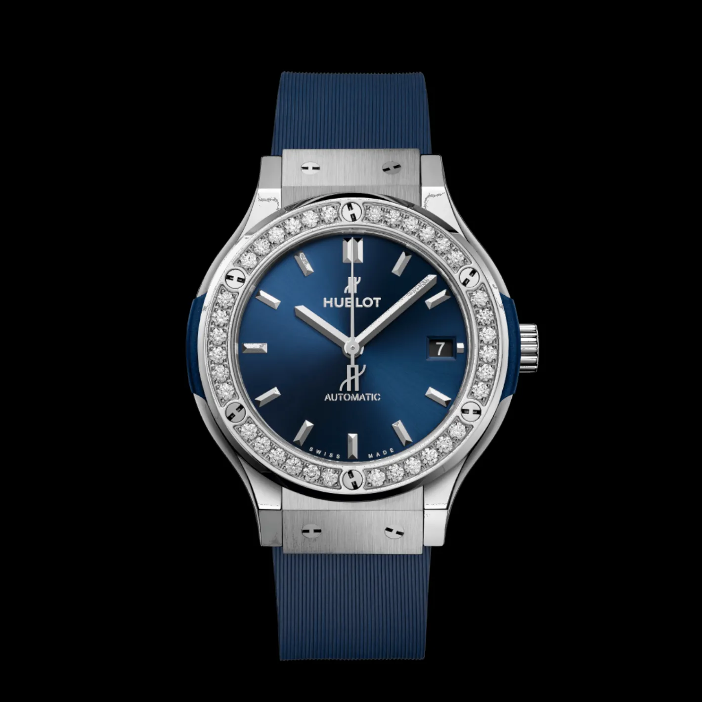 Hublot Classic Fusion Titanium Blue Diamonds Clearance