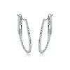 Cristina Wish Pendientes de aro huggies en oro blanco con diamantes Outlet