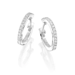 Perodri Pendientes de Oro Blanco Online