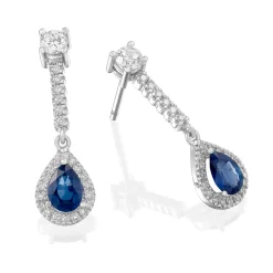 Perodri Pendientes de Oro Blanco Outlet