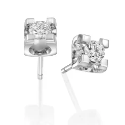Perodri Pendientes de oro blanco Online