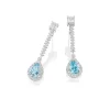 Perodri Pendientes de oro blanco Sale