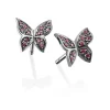 Perodri Pendientes de Oro Rosa Fashion