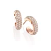Perodri Pendientes de Oro Rosa Fashion