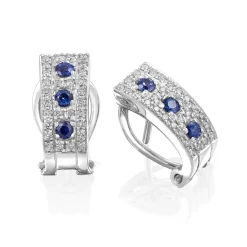 Perodri Pendientes Oro Blanco Clearance
