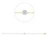 Cristina Wish Pulsera de en oro amarillo con diamantes en talla brillante y marquise Sale