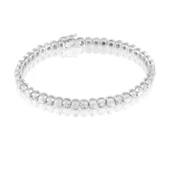 Perodri Pulsera de Oro Blanco New