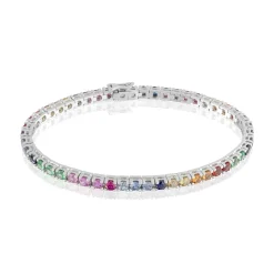 Perodri Pulsera de Oro Blanco New