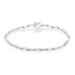 Perodri Pulsera de Oro Blanco Sale