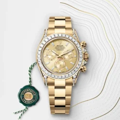 Rolex Cosmograph Daytona Oro amarillo de 18 quilates con asas engastadas de diamantes Outlet