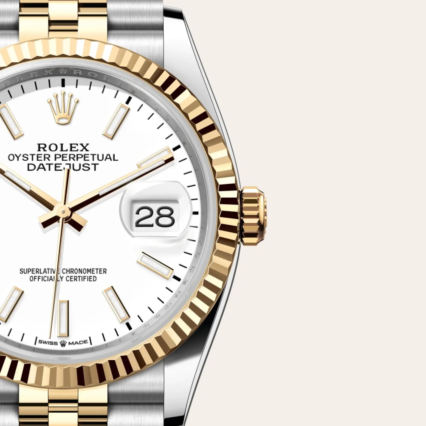Rolex Datejust 36 Rolesor amarillo —combinación de acero Oystersteel y oro amarillo New