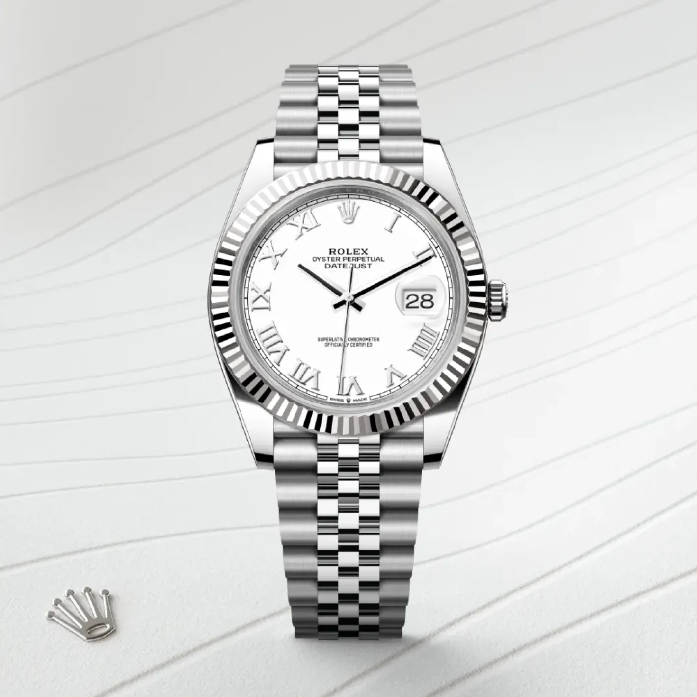 Rolex Datejust 41 Rolesor blanco —combinación de acero Oystersteel y oro blanco Hot