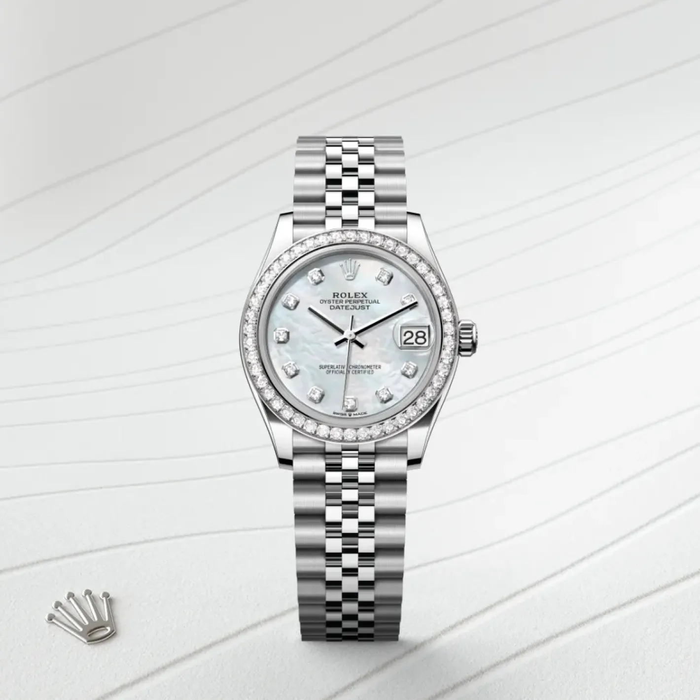 Rolex Datejust 31 Rolesor blanco —combinación de acero Oystersteel y oro blanco Best