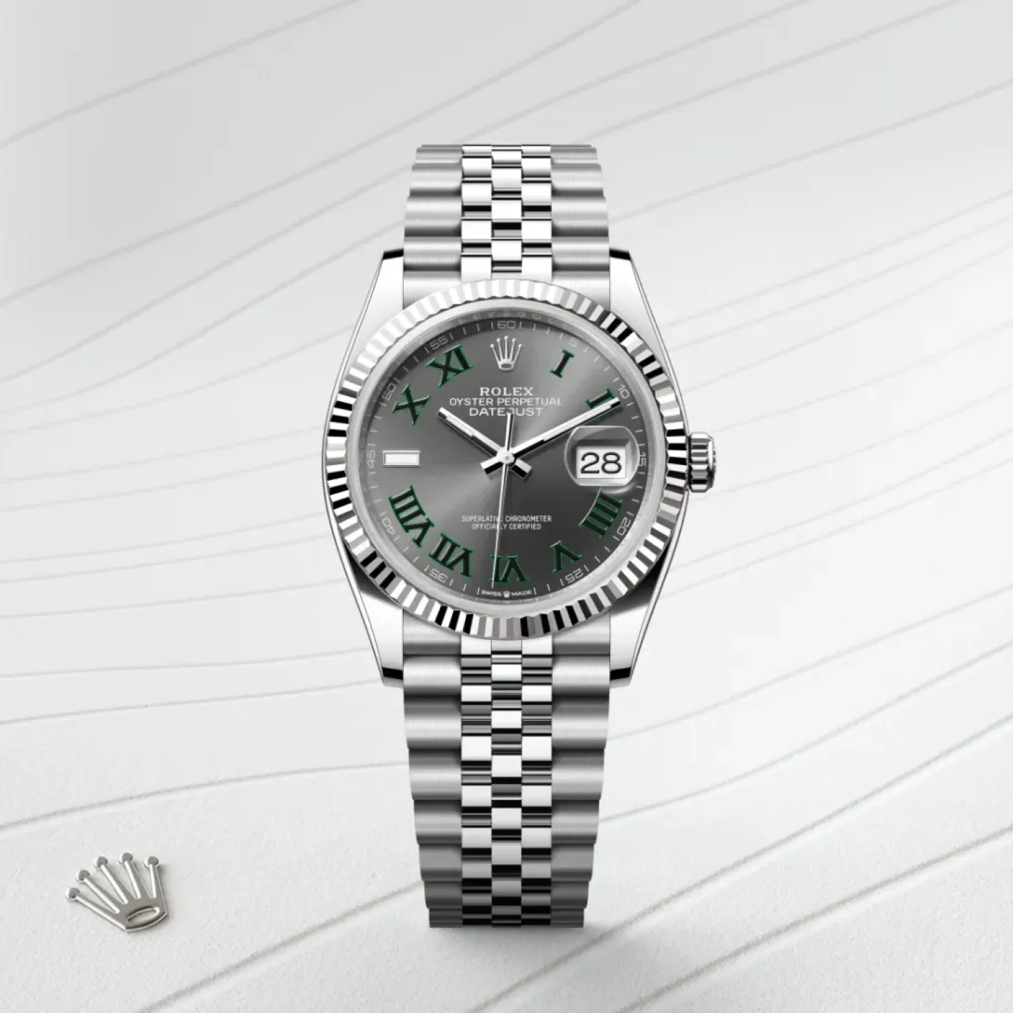 Rolex Datejust 36 Rolesor blanco —combinación de acero Oystersteel y oro blanco Discount