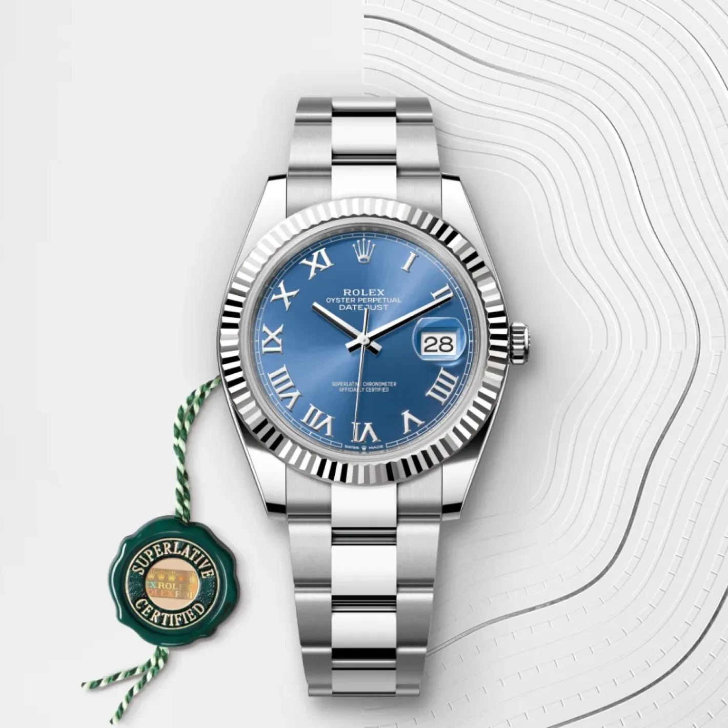 Rolex Datejust 41 Rolesor blanco —combinación de acero Oystersteel y oro blanco Hot