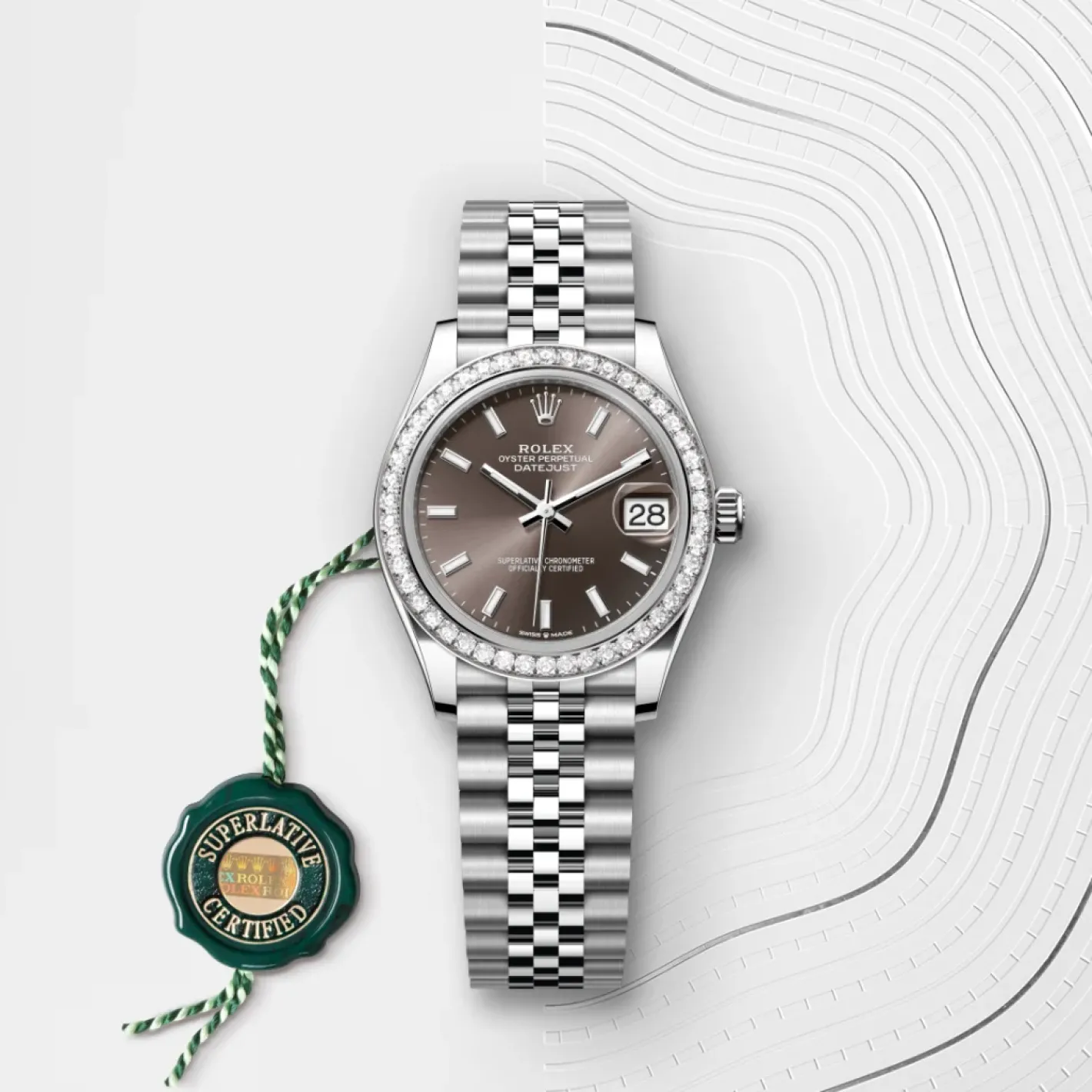 Rolex Datejust 31 Rolesor blanco —combinación de acero Oystersteel y oro blanco Outlet