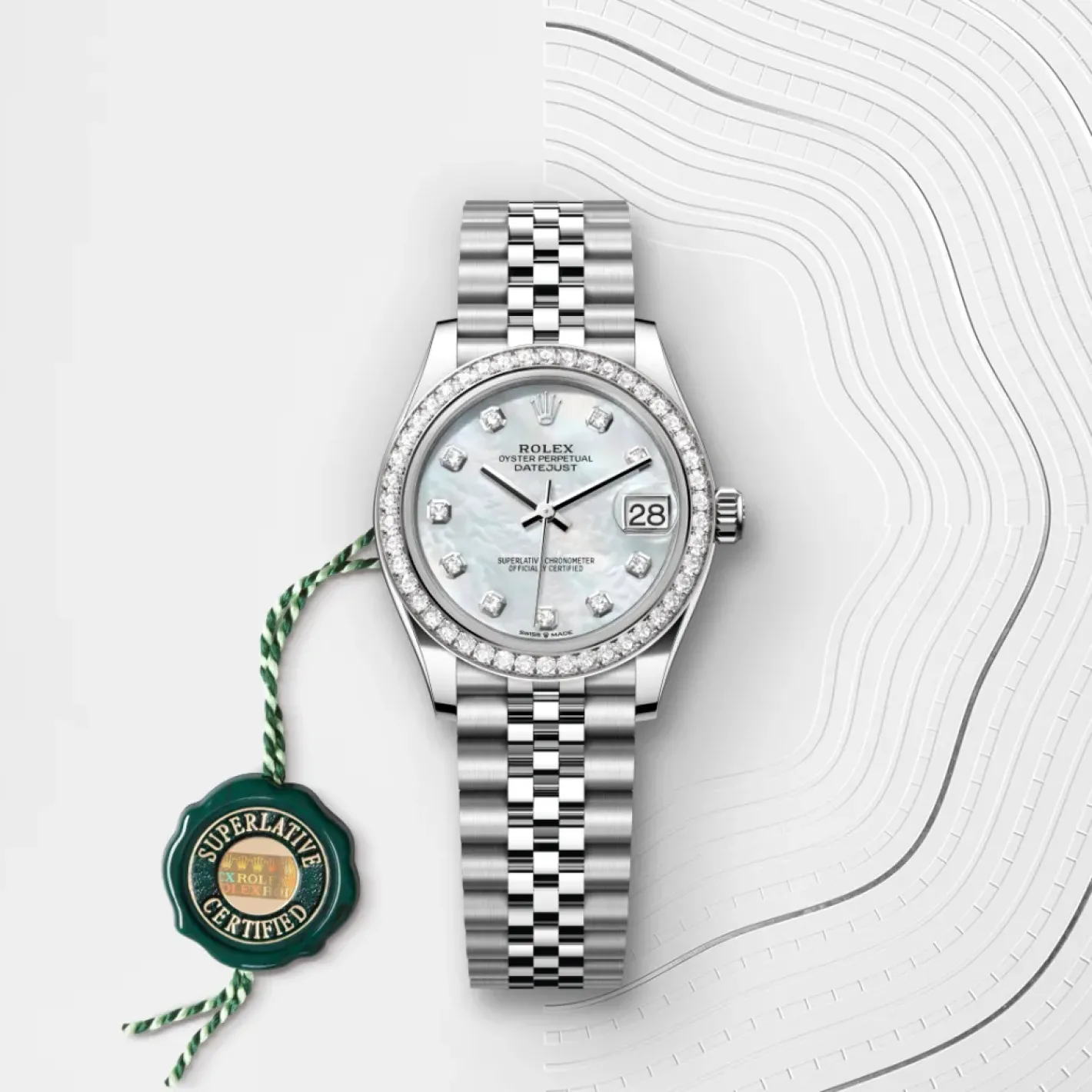 Rolex Datejust 31 Rolesor blanco —combinación de acero Oystersteel y oro blanco Best