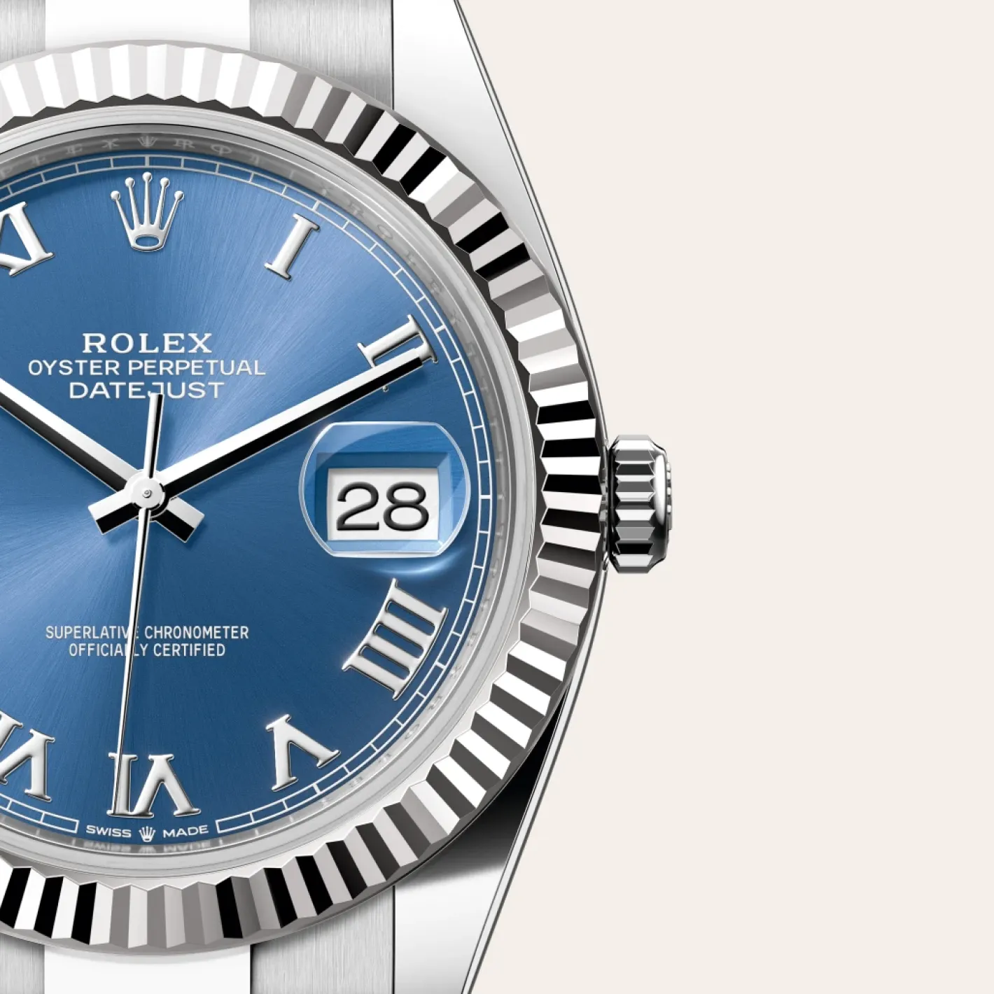 Rolex Datejust 41 Rolesor blanco —combinación de acero Oystersteel y oro blanco Hot