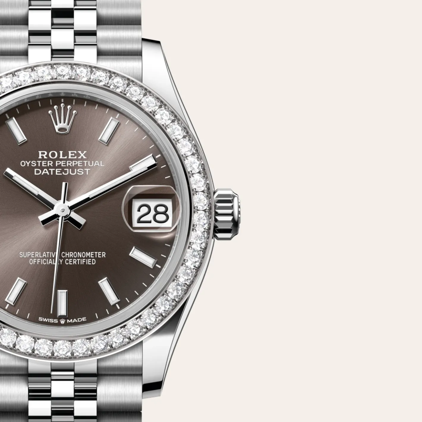 Rolex Datejust 31 Rolesor blanco —combinación de acero Oystersteel y oro blanco Outlet