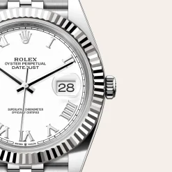 Rolex Datejust 41 Rolesor blanco —combinación de acero Oystersteel y oro blanco Hot