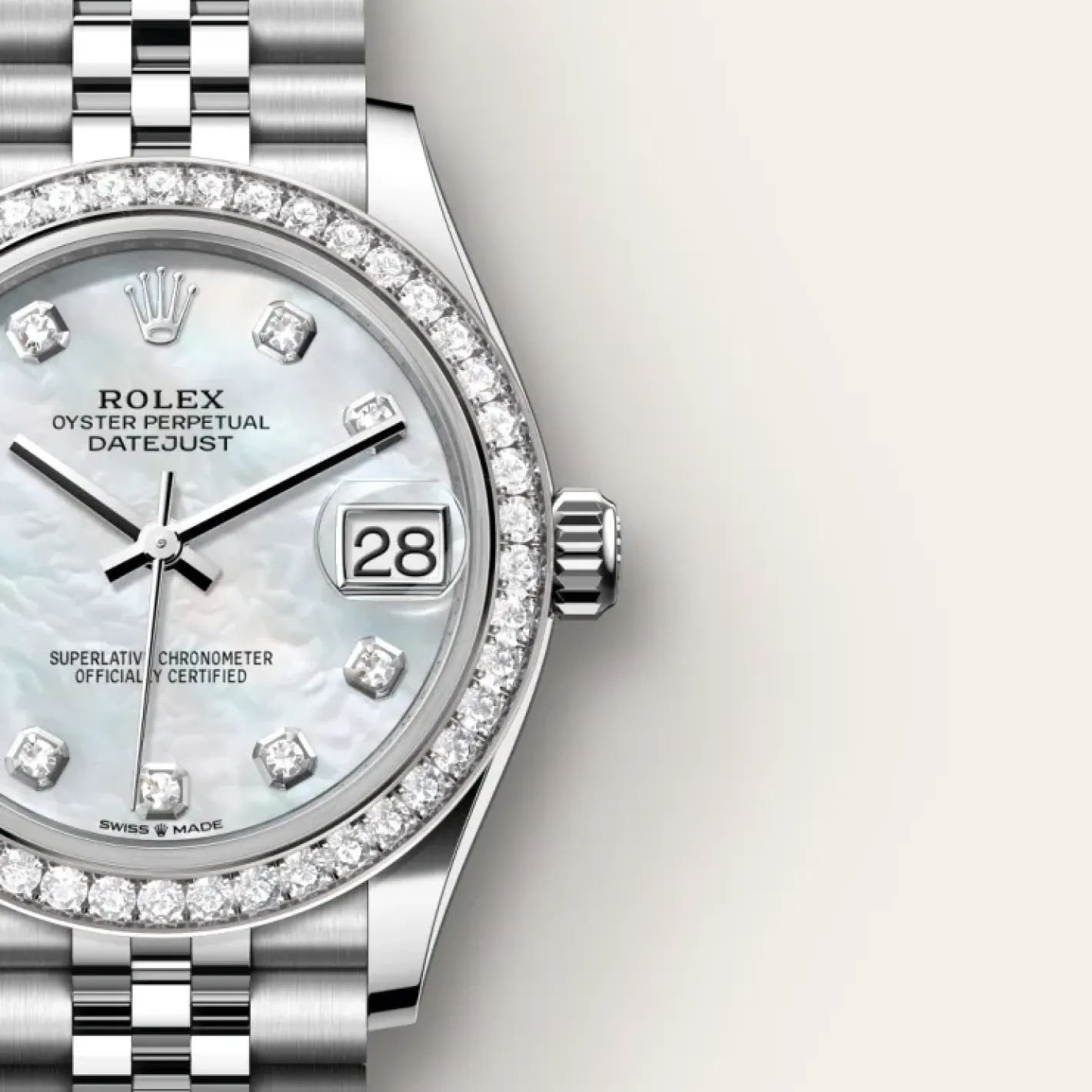 Rolex Datejust 31 Rolesor blanco —combinación de acero Oystersteel y oro blanco Best