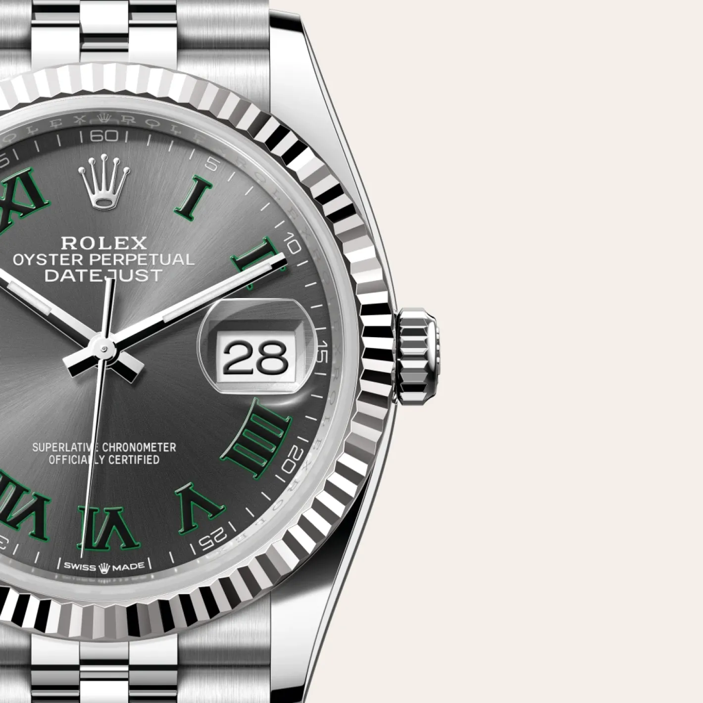 Rolex Datejust 36 Rolesor blanco —combinación de acero Oystersteel y oro blanco Discount