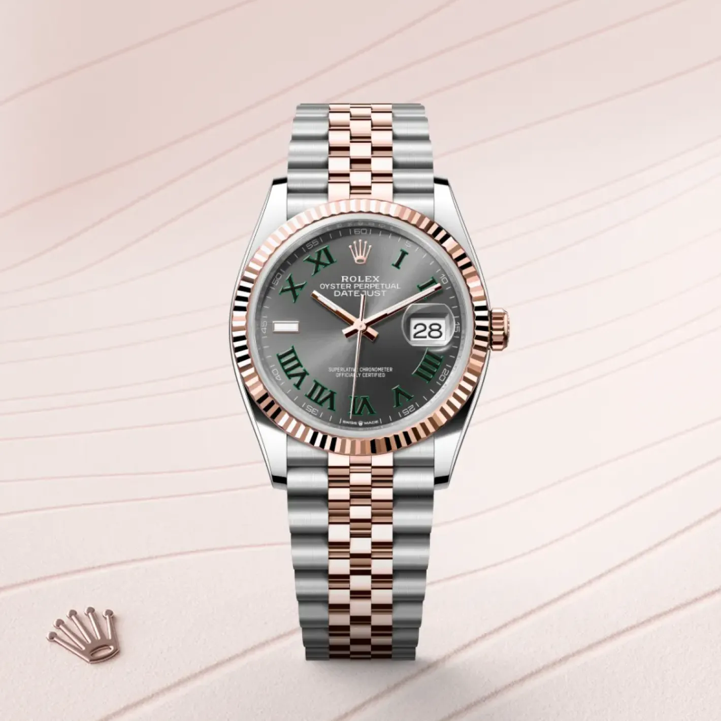 Rolex Datejust 36 Rolesor Everose —combinación de acero Oystersteel y oro Everose Hot