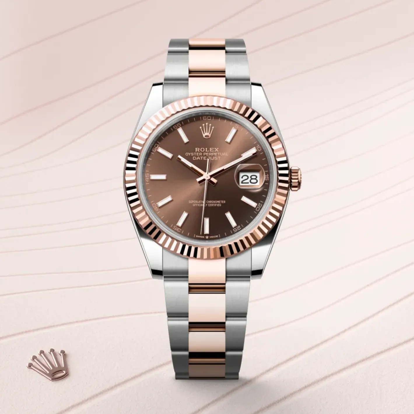 Rolex Datejust 41 Rolesor Everose —combinación de acero Oystersteel y oro Everose New