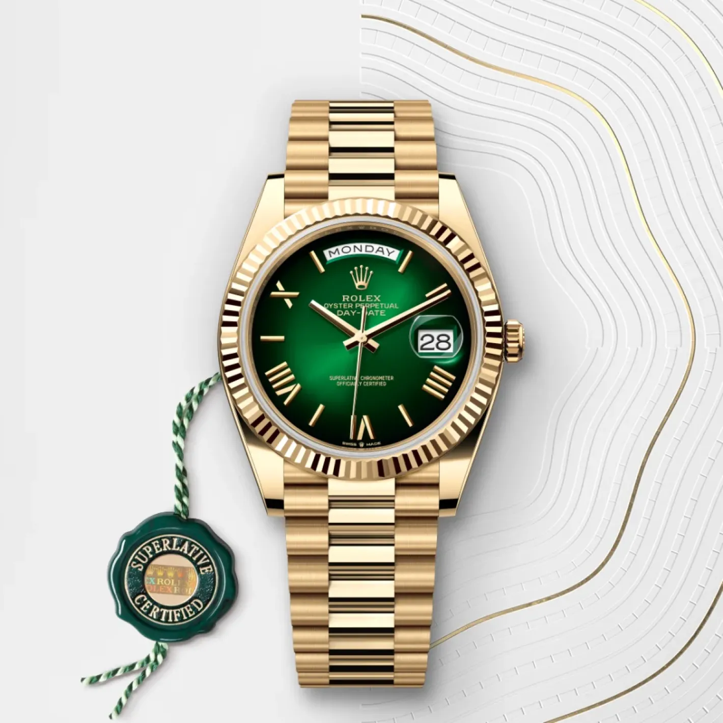 Rolex Day-Date 40 Oro amarillo de 18 quilates Discount