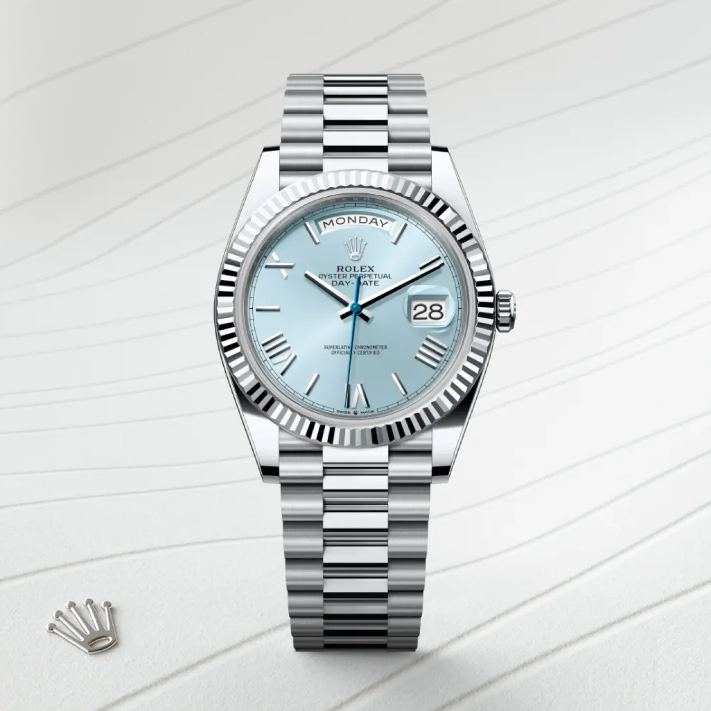 Rolex Day-Date 40 Platino Discount