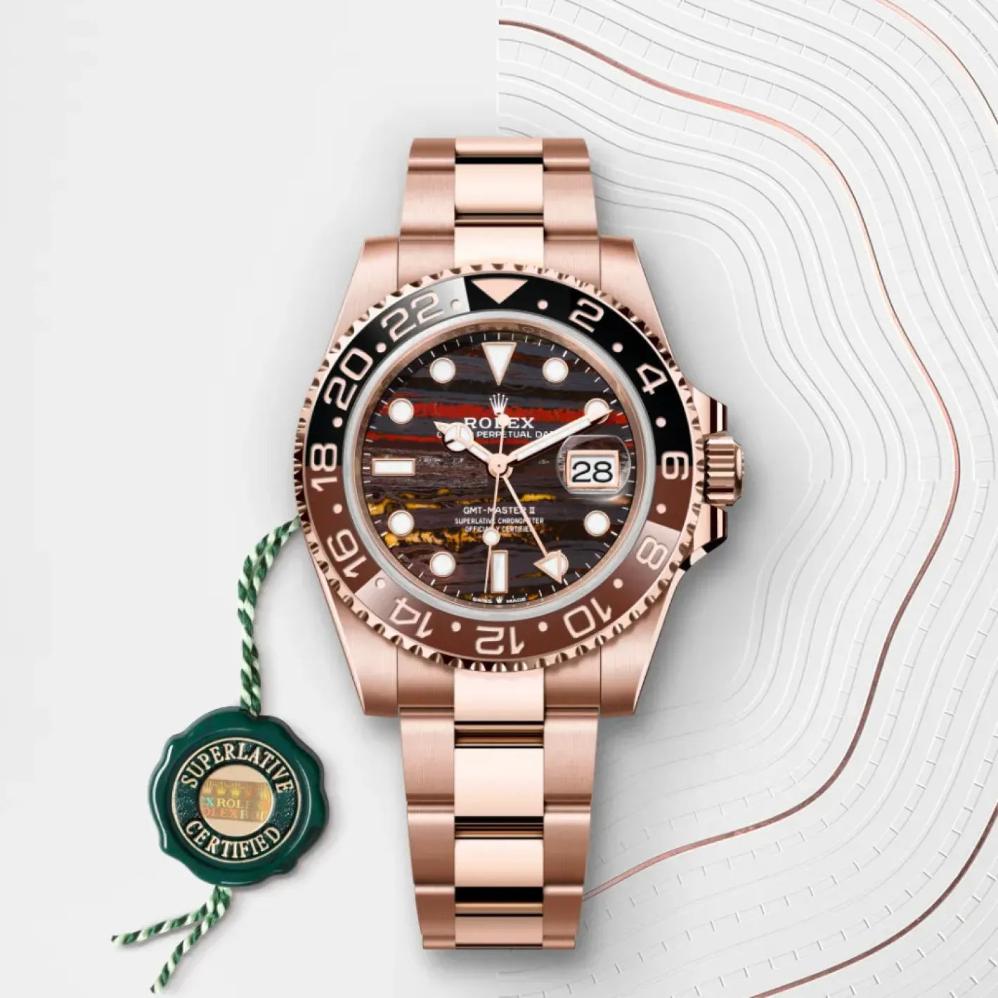 Rolex GMT-Master II Oro Everose de 18 quilates Clearance