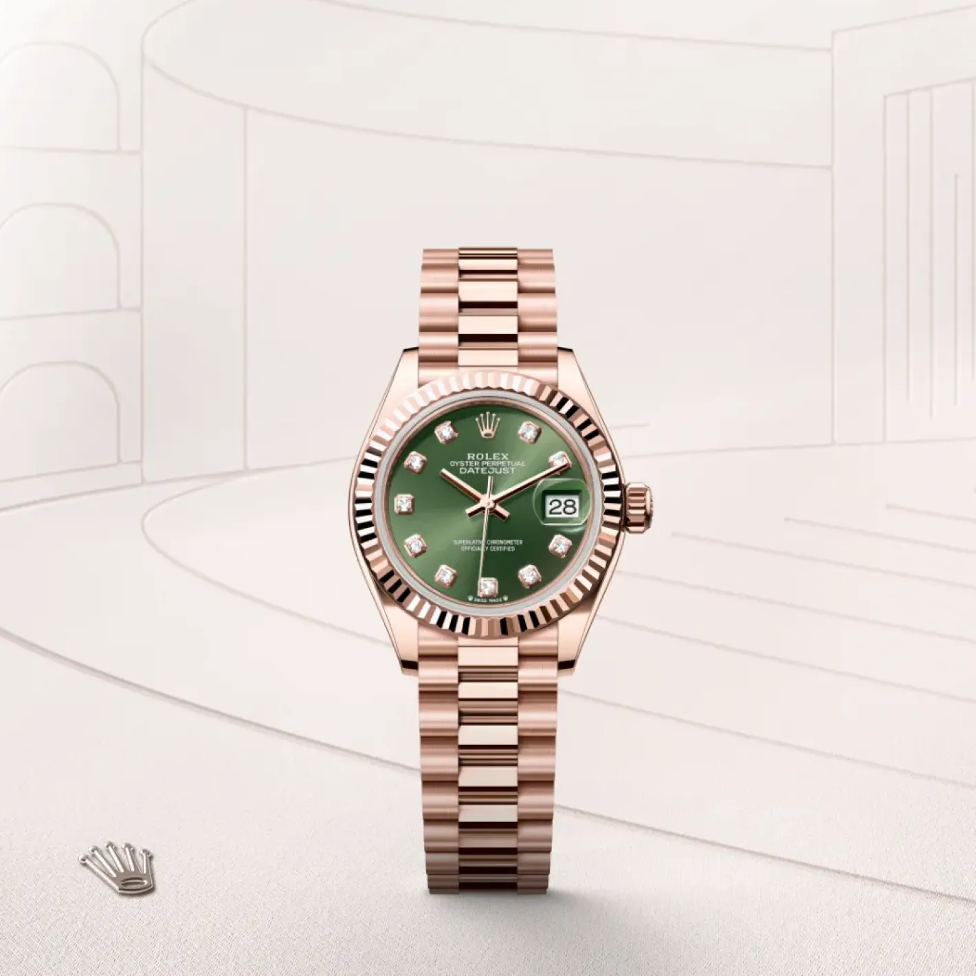 Rolex Lady-Datejust Oro Everose de 18 quilates Online