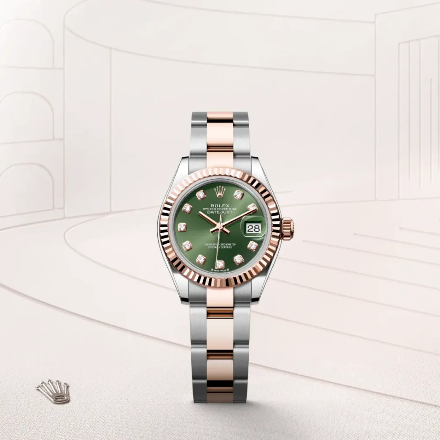 Rolex Lady-Datejust Rolesor Everose —combinación de acero Oystersteel y oro Everose Best