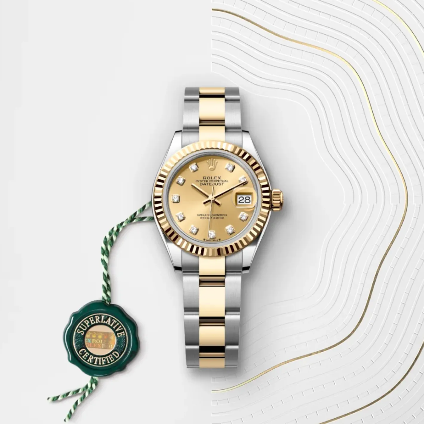 Rolex Lady-Datejust Rolesor amarillo —combinación de acero Oystersteel y oro amarillo Clearance