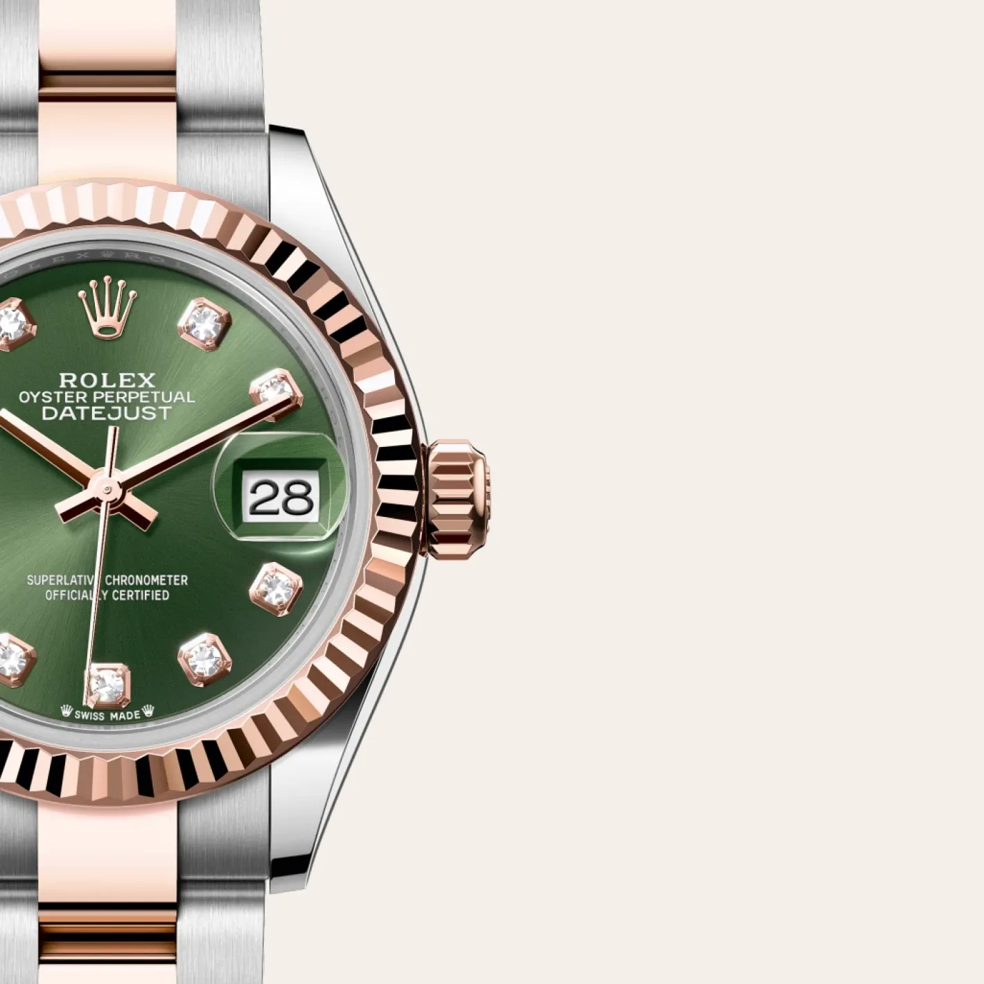 Rolex Lady-Datejust Rolesor Everose —combinación de acero Oystersteel y oro Everose Best