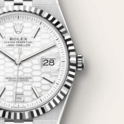 Rolex Land-Dweller 40 Rolesor blanco —combinación de acero Oystersteel y oro blanco Online