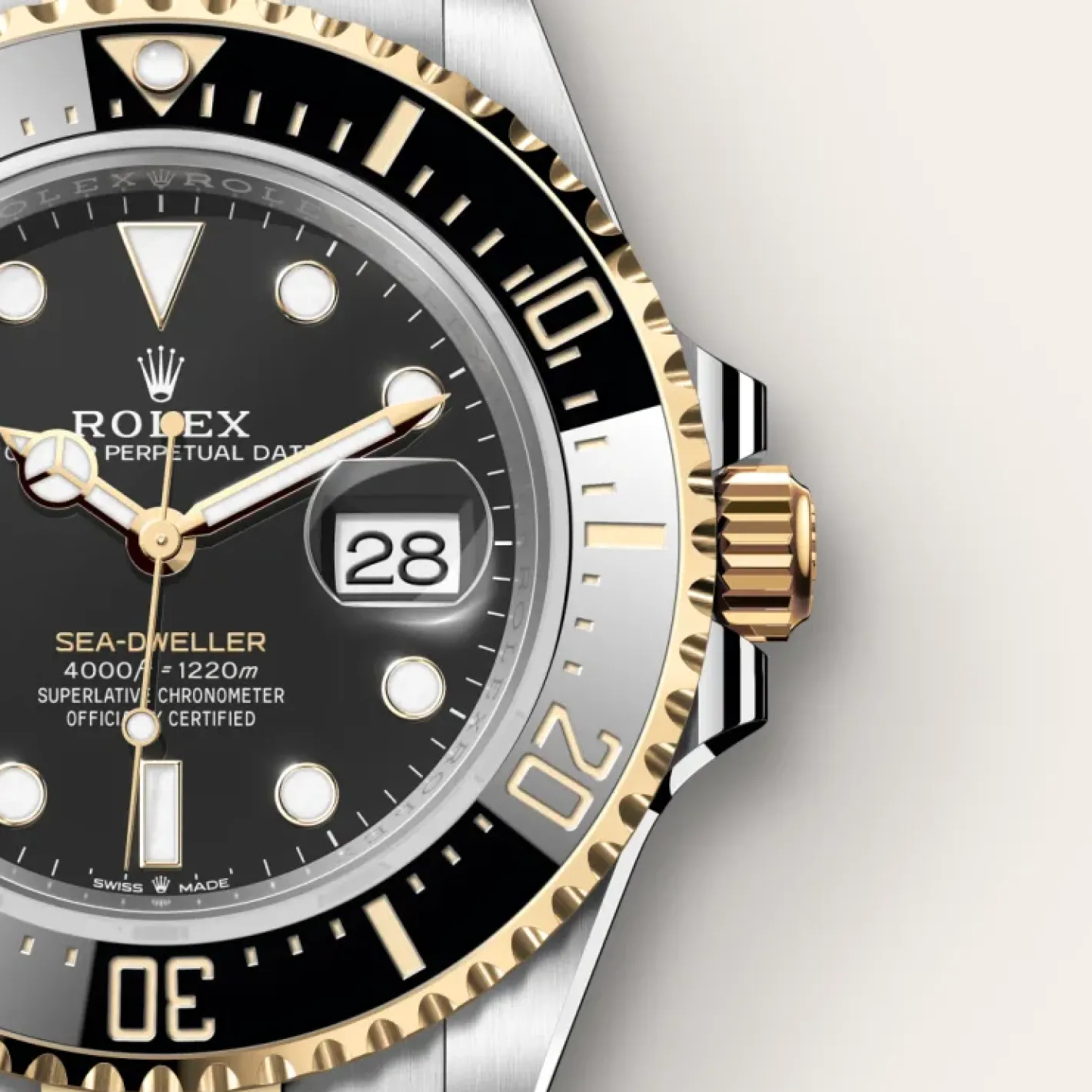 Rolex Sea-Dweller Rolesor amarillo —combinación de acero Oystersteel y oro amarillo Hot