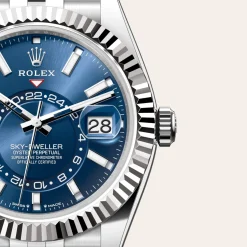 Rolex Sky-Dweller Rolesor blanco —combinación de acero Oystersteel y oro blanco Fashion