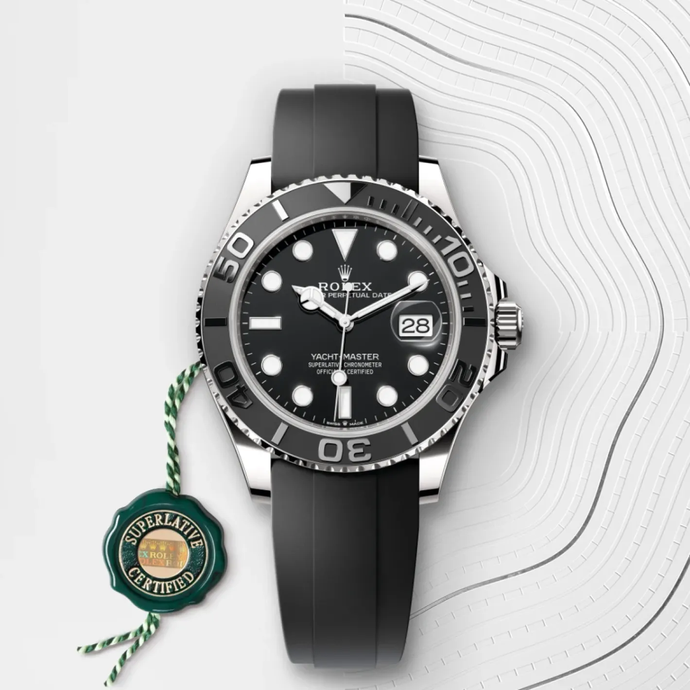 Rolex Yacht-Master 42 Oro blanco de 18 quilates Hot