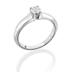 Perodri Sortija de Oro Blanco Outlet