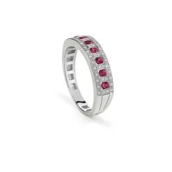 Damiani Sortija de oro blanco Belle Époque Best