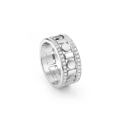 Damiani Sortija de oro blanco Belle Époque Reel Fashion