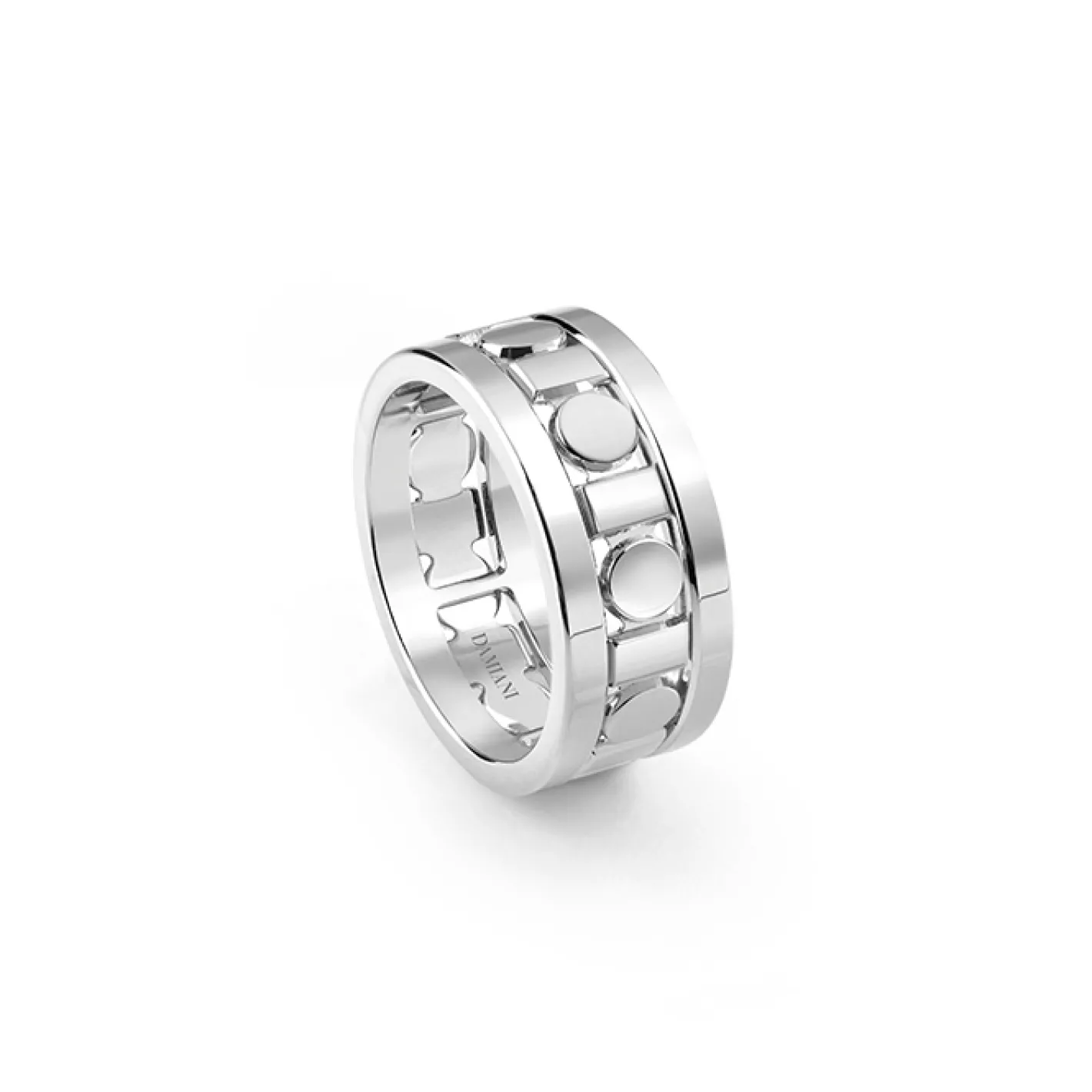 Damiani Sortija de oro blanco Belle Époque Reel New