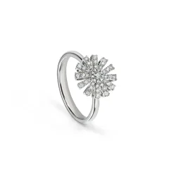 Damiani Sortija de oro blanco Margherita Hot