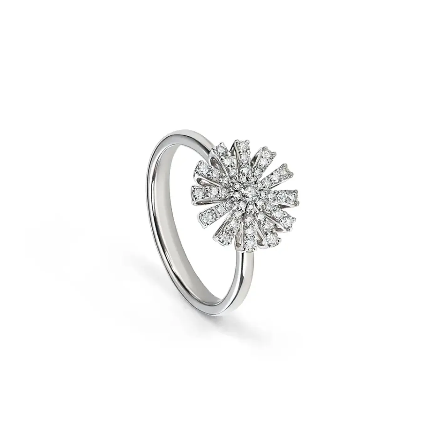 Damiani Sortija de oro blanco Margherita Hot