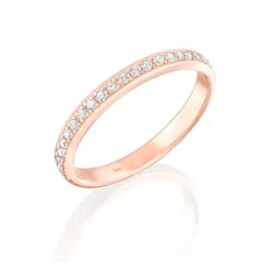 Perodri Sortija de Oro Rosa Fashion